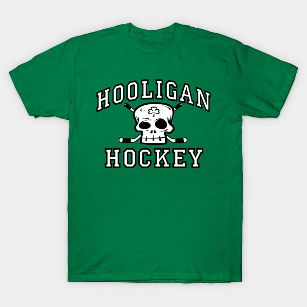 Hooligan Hockey (black) T-Shirt by BradyRain